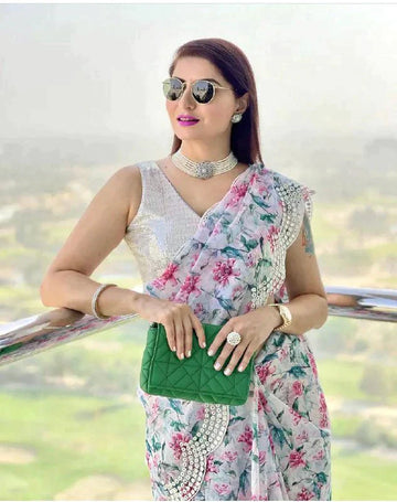 Gorgeous Partywear: New Gorges Party Wear Sarees with Blouse
