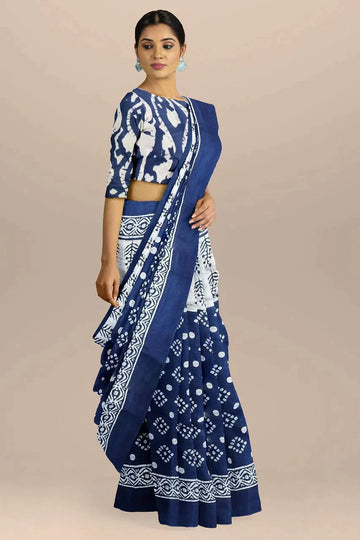 Chic and Trendy: New Printed Sarees with Blouse