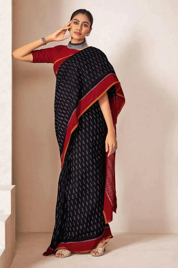 Trendy and Chic: Different Types of Printed Sarees With Blouse