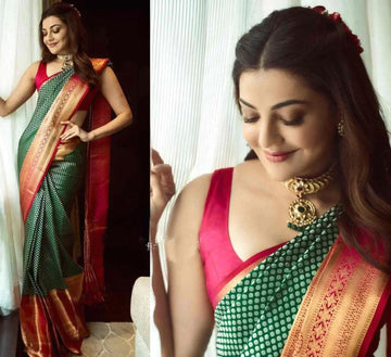 Elegant Drapes: New Trending Banarasi Silk Sarees With Blouse
