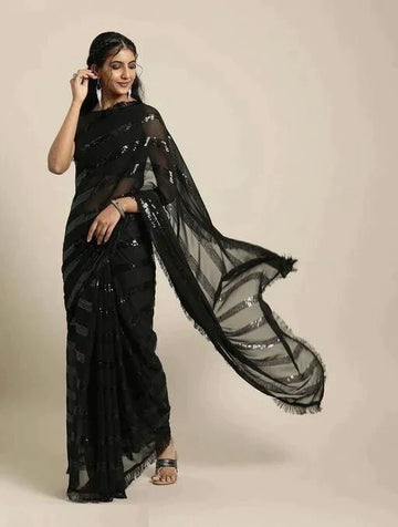 Elegant and Graceful: New Partywear Sarees With Blouse
