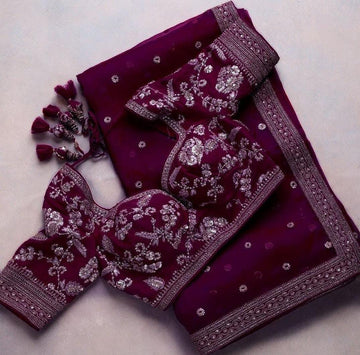Ethnic Delight: Traditional New Designer Sarees With Blouse
