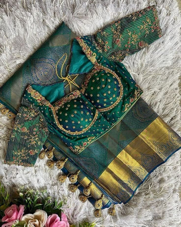 Kasumala Super Saree with Blouse Work Free Size