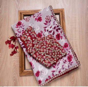 Tiyara Saree With Super Shine Look
