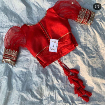 Manju Super Hot Flower Look Saree Red Blouse